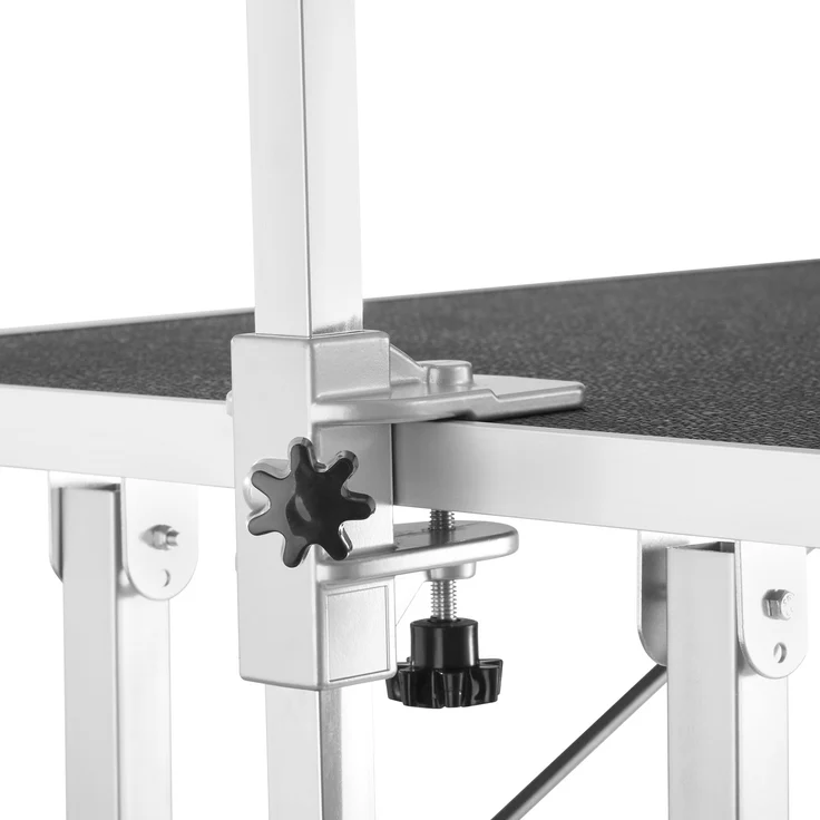 tectake Trimmtisch mit Galgen - schwarz/grau – Bild 8