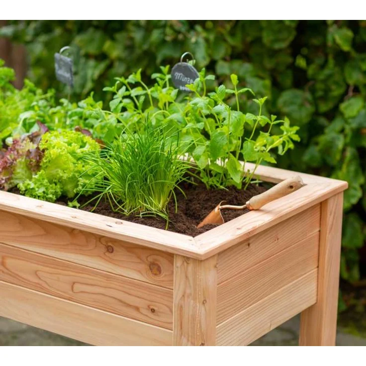 Westmann Holz Hochbeet Stelzenhochbeet natur 120x65x75 cm – Bild 5