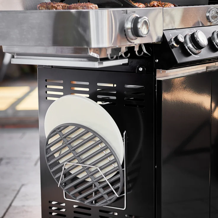 Rösle Gasgrill BBQ-Station VIDERO G3-S Vario+ schwarz 3 Hauptbrenner 2.700 cm² Grillfläche 2 Seitenablagen Edelstahl – Bild 7