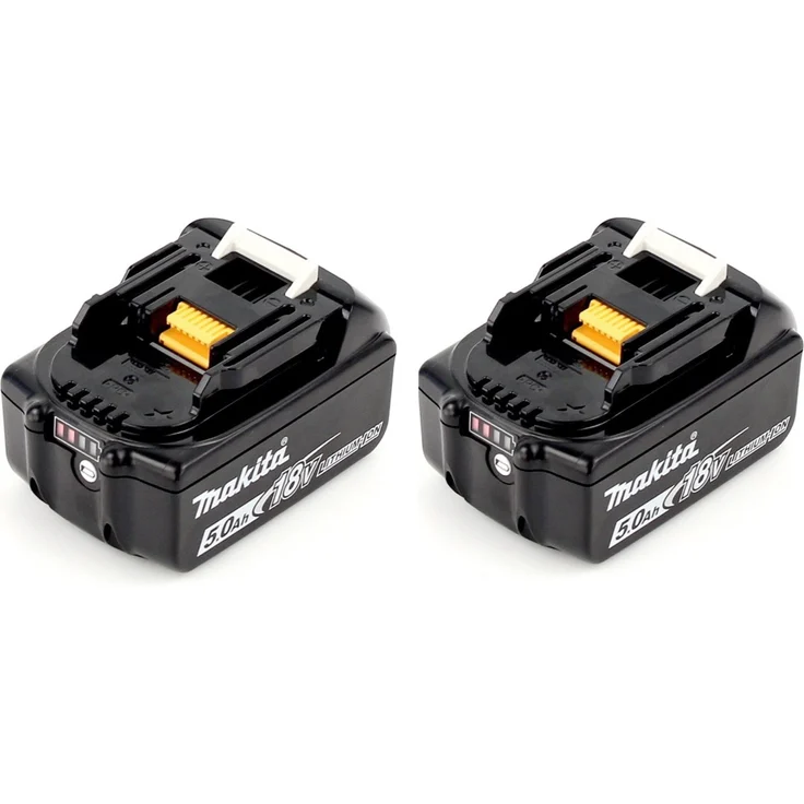 Makita BL1850B Akku Li-Ion 18V LXT 5 Ah 2 x Akku mit Ladestandsanzeige, ohne Ladegerät – Bild 1