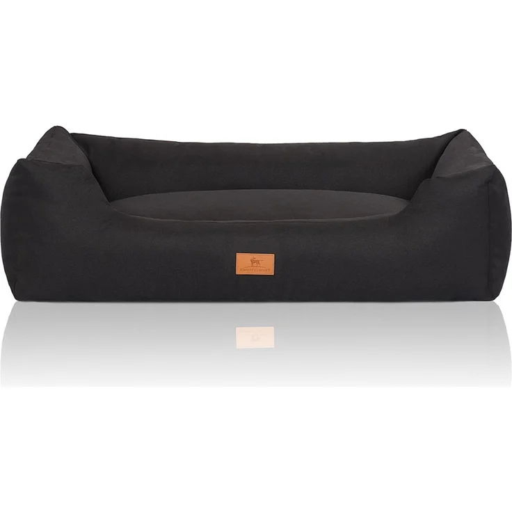 Knuffelwuff Hundebett Lotte Schwarz XL 105x75cm – Bild 1