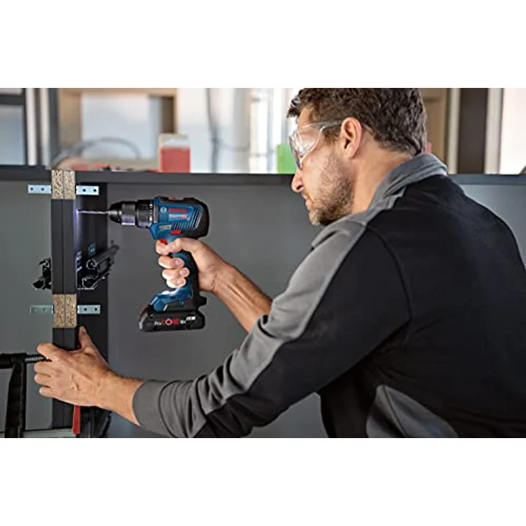 Bosch Professional 06019H5201 18V System Bohrmaschine GSR 18V-55 (2X 2.0 Ah Akku,max. Drehmoment: 55Nm,in L-Boxx),18 V,blau – Bild 5