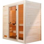 WEKA Massivholz Sauna VALIDA Gr. 2 Sparset 7,5 kW OS inkl. digitaler Steuerung, Glastür und Fenster (2.777,99 € pro 1 stk.)