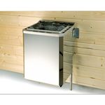 WEKA Saunaofenset 8 - 9,0 KW BioS mit Ofenanschlusskabel, 380x366x668 mm, inkl. 12 kg Saunasteine