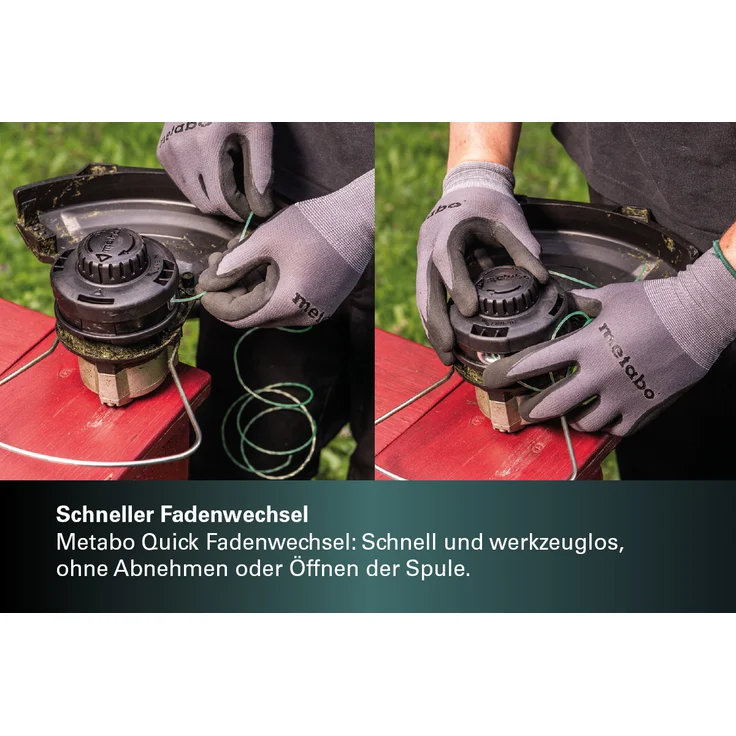 Metabo Akku Rasentrimmer RTD 18 LTX BL 30 (18 Volt, Li-Ion, Freischneider mit Rundgriff, Schultergurt, bürstenloser Motor, Schnittkreis: 30cm) ohne Akku und Ladegerät, im Karton – Bild 7