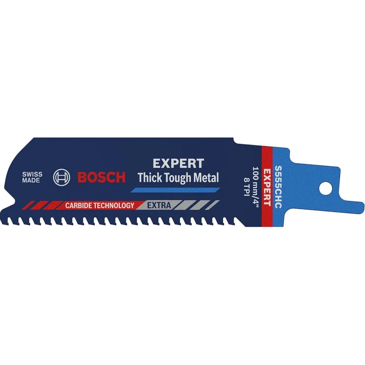 Säbelsägeblatt Expert Thick Tough Metal Länge 100 mm Breite 25 mm Zahnteilung TPI 8 3 mm S-Schaft - Preisvergleich – Bild 2