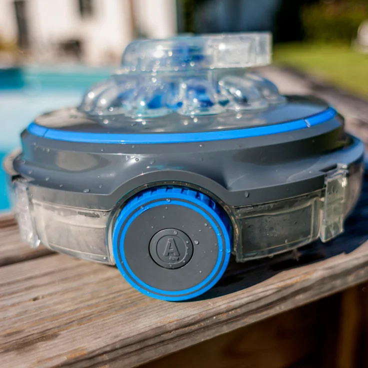 Gre Akku Reinigungsroboter, 4 l Fangkorb 300 min Laufzeit Kartuschenfilter 18,5 cm Höhe Kunststoff 4,7 m³/h Absaugleistung, für Pools bis 50 m² kabellos – Bild 9