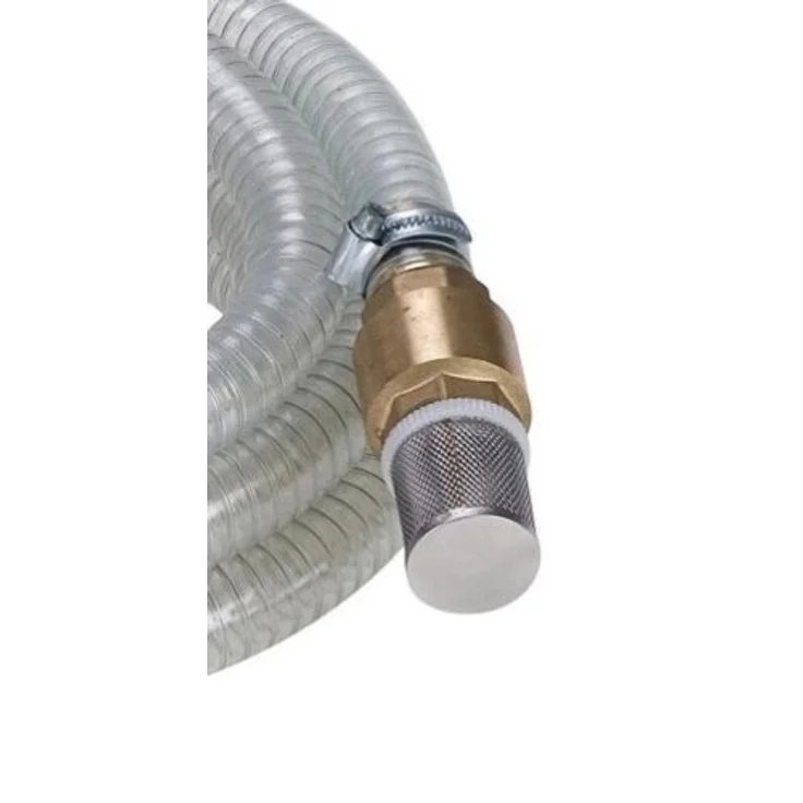 CHM GmbH 1 Zoll Saugschlauch Ansaugschlauch Pumpe 15 Meter Garnitur (Messing) mit Rückschlagventil – Bild 3