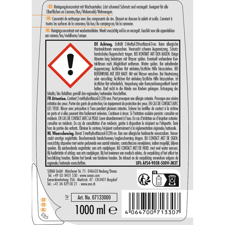 SONAX 07133000  CARAVAN Shampoo 1 l – Bild 4