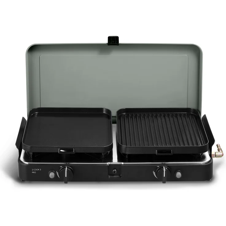 Cadac 2-Cook 3 Pro Deluxe 50mbar BBQ Gasgrill Tischgrill Campinggrill 55 x 30,7 x 9 cm 203P1-20-DE – Bild 2