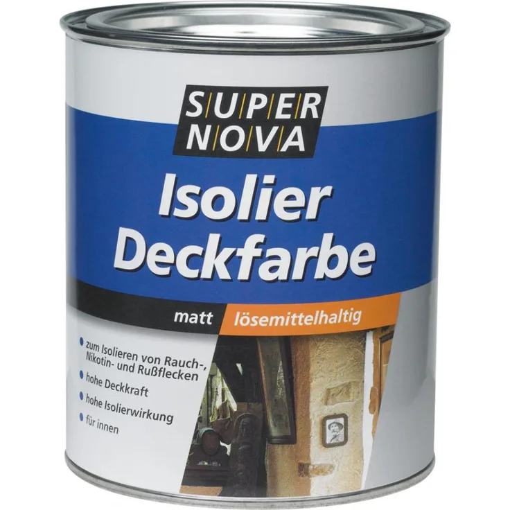 SUPER NOVA Isolier-Deckfarbe, weiß, 750 ml