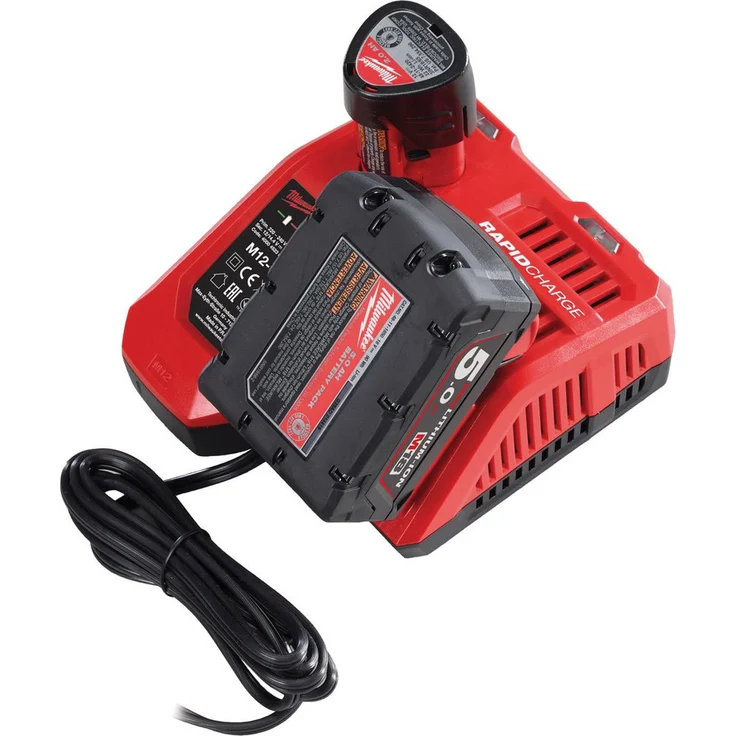 Milwaukee M12-18 M12 – 18 Ladegerät Akku (M12-M18 – FC, 12 V), Red & Black – Bild 2