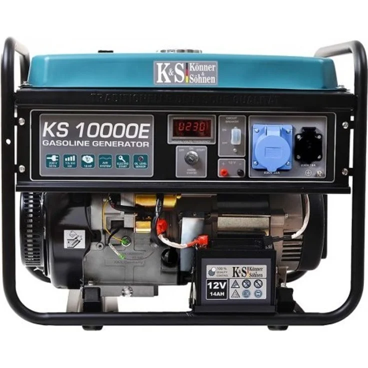 Könner & Söhnen - KS 10000E Benzin Stromerzeuger 8000 Watt, 1x16A (230V), 1x32A (230V), 12V, E-Start, Automatischer Voltregler (AVR), – Bild 2