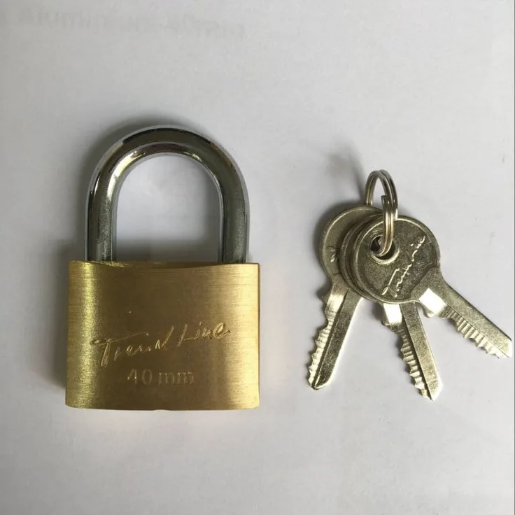 TrendLine Vorhängeschloss gold 40.0 mm - 1 Stück
