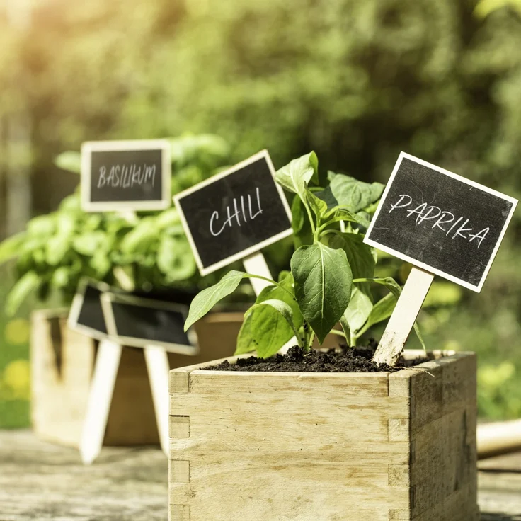 Windhager Stecketiketten Kreidetafel 7,5 x 17,5 cm, 10 Stück – Bild 2