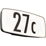 Paulmann LED Wandleuchte Sheera Bewegungsmelder Dämmerungsmelder, Hausnummernleuchte Buchstaben