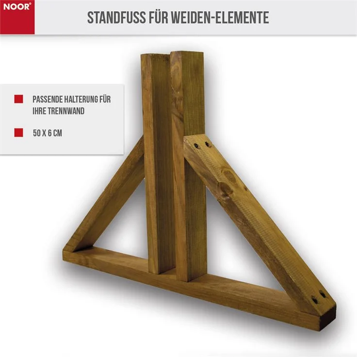 Standfuß für Flechtzäune & Paravents – Bild 4