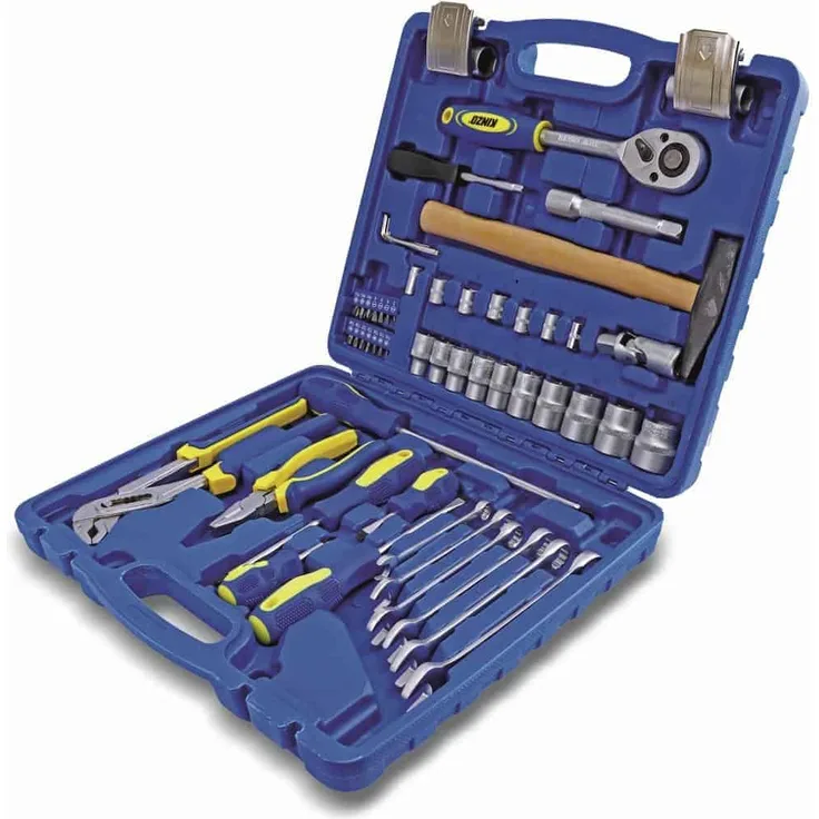 KINZO 16670 - 5002558 Werkzeugset 56-tlg blau