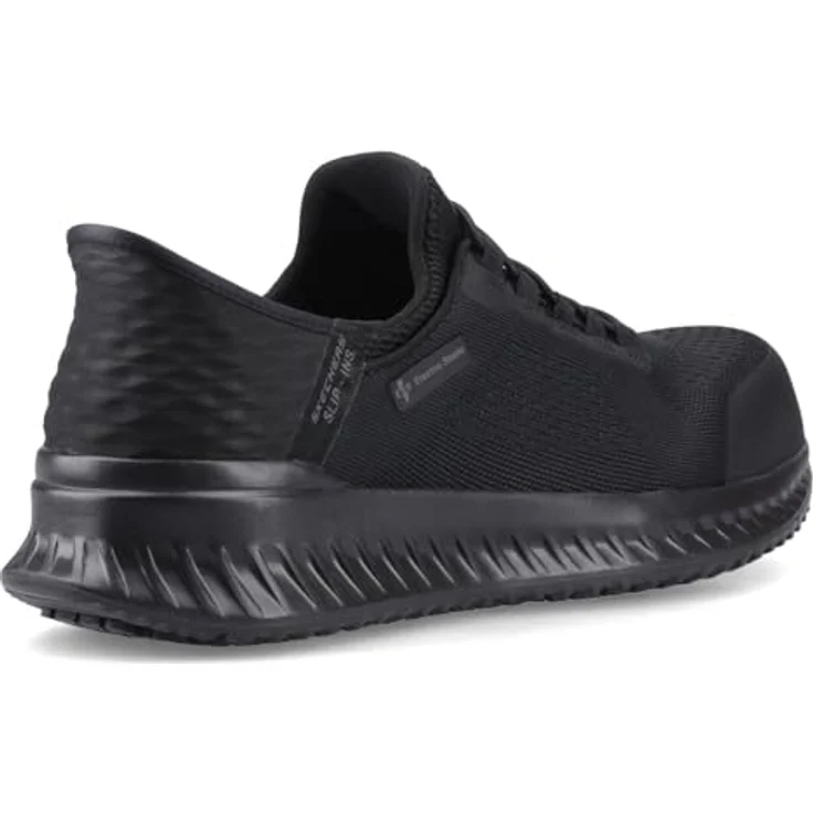 Skechers Tilido Sicherheitsschuhe S1, Größe 46, rutschhemmende Außensohle, ESD-fähig, Hands-Free Slip-Ins – Bild 2