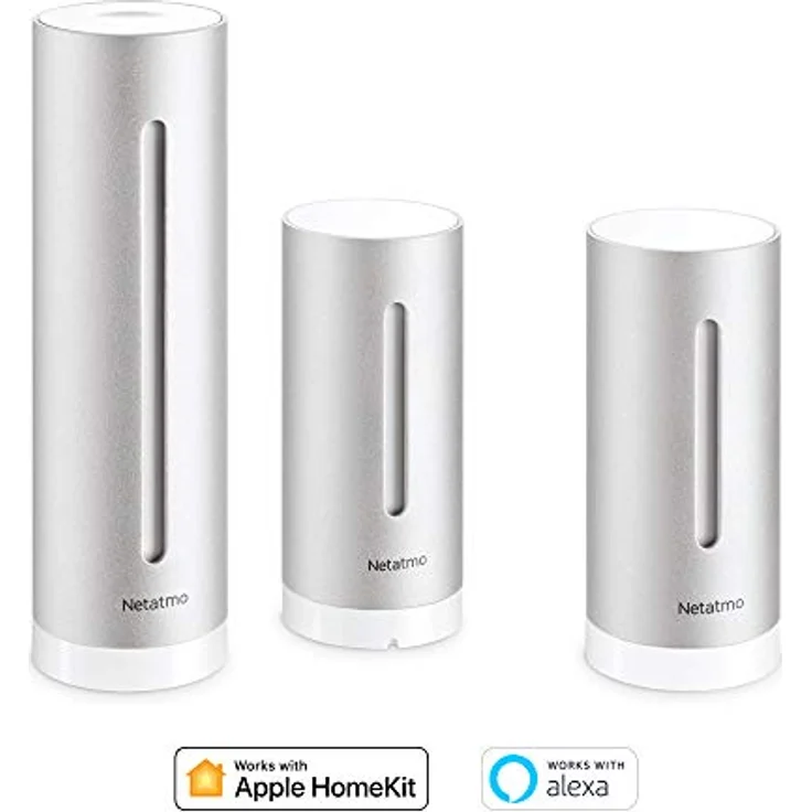Netatmo NBU-NWS-NIM-EU, Innen- und Außen-Wetterstation mit drahtlosem Außensensor, Zusatzmodul, Kompatibel mit Alexa, Google Home und Apple HomeKit – Bild 4