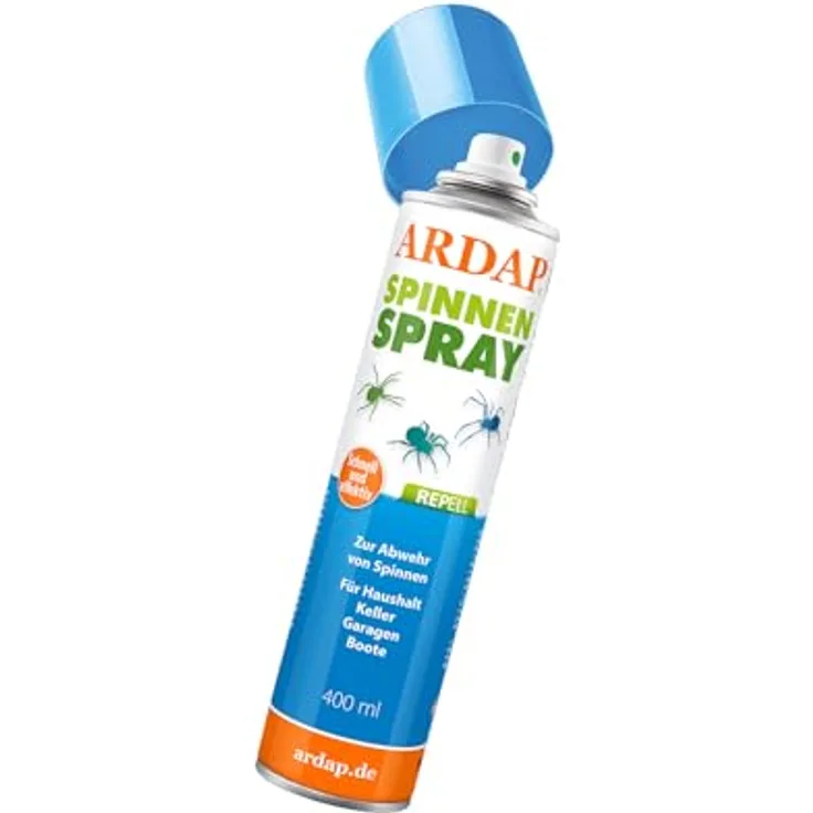 ARDAP Repell Spinnenspray 400ml - Spinnenabwehr - Anti Spinnenspray - Spray gegen Spinnen - Mittel gegen Spinnen - Wirkt schnell & effektiv