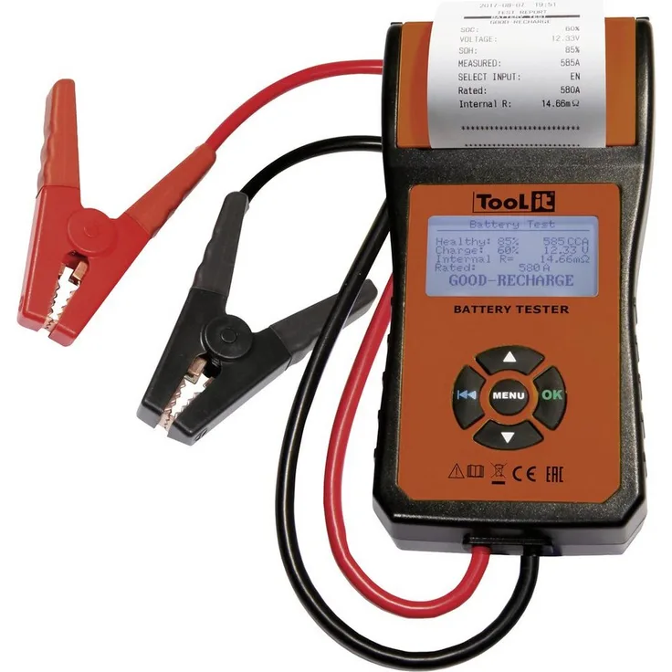 GYS Batterietester GYS PBT 550 Kfz-Batterietester 12 V mit integriertem Drucker, dynamischer Widerstandsmessung