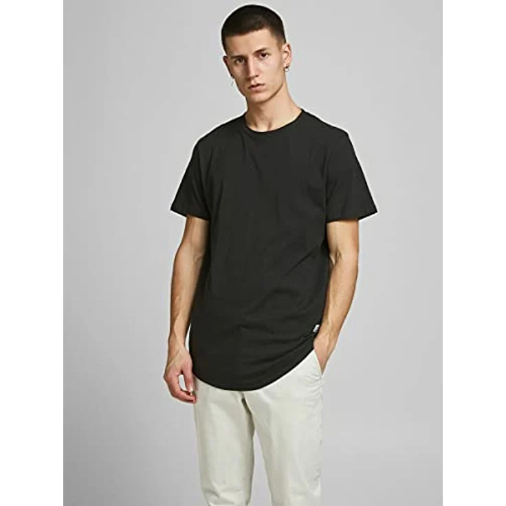 Jack & Jones Noa, Herren Shirt im 3er-Pack, kurzärmelig, Rundhalsausschnitt, weiss und schwarz, Größe L – Bild 2