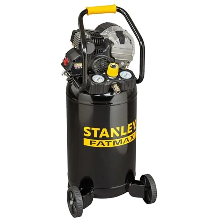 Stanley, Vertikal Kompressor (10 Bar, 30 l) mit innovativem Kompakt-Design