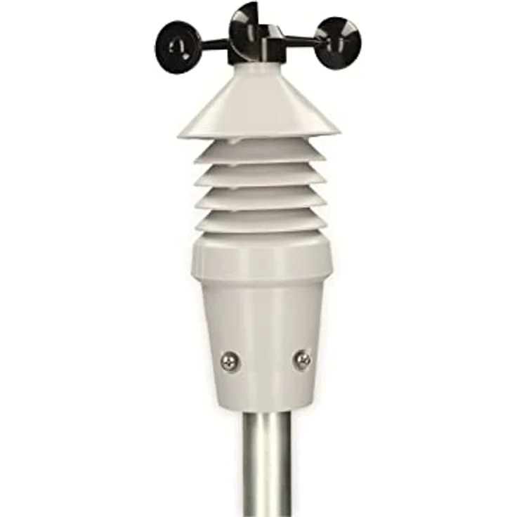 Alecto Wetterstation, Funk-Wetterstation mit 5.5'' Display, kabellosem Außensensor und animierter Wettervorhersage, Schwarz – Bild 4