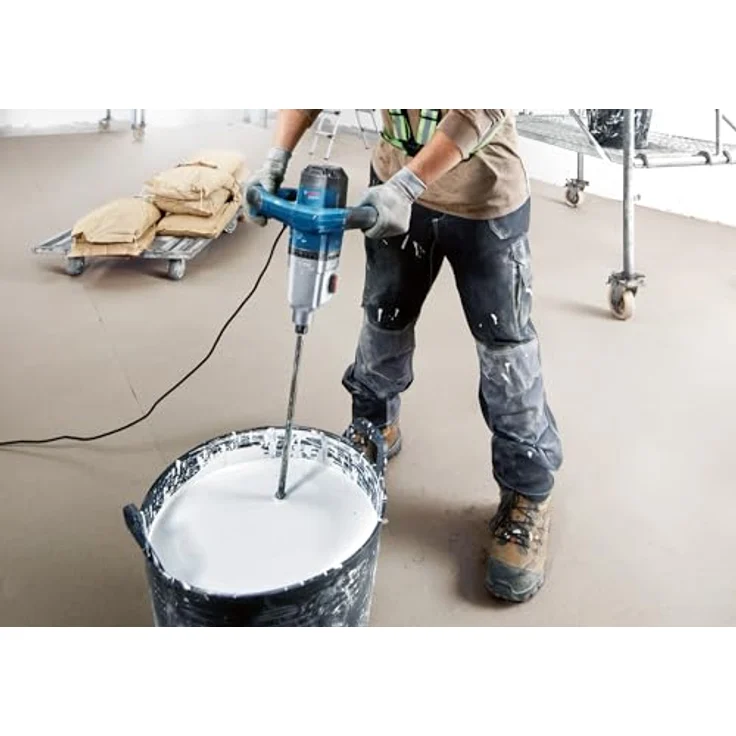 Bosch Professional GRW 140 (C) Rührwerk, 1400 W Motor, 2-Gang mit elektronischem Sanftanlauf und Drehzahlwahlrad – Bild 2