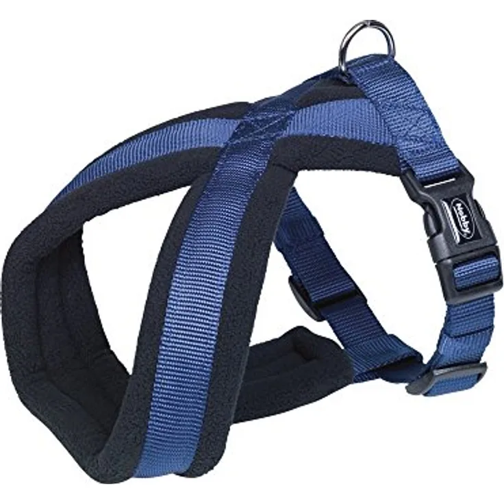 Nobby Komfort Geschirr Classic, blau Bauch: 70-100 cm, B: 25/50 mm, 1 Stück