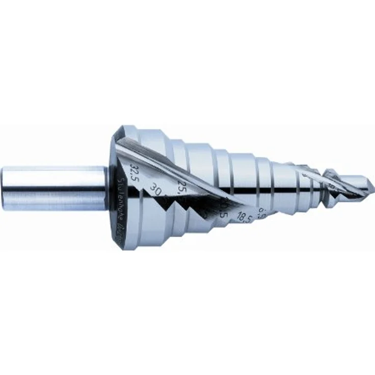 Exact 05311 HSS Stufenbohrer, Gesamtlänge 110mm, Zylinderschaft für gratfreies Bohren von Kabelrohrverschraubungen – Bild 1