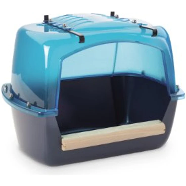 Nobby Vogelhaus Badehaus Splash Giant, extra großes Badehaus für Vögel und Chinchillas, zur Aufhängung an Innen- und Außenseite des Käfigs – Bild 1