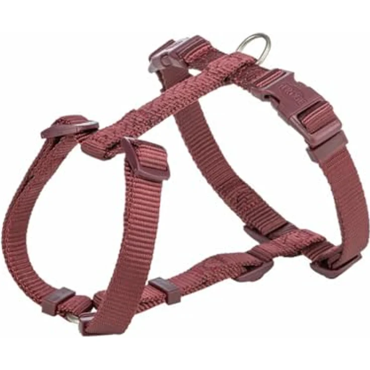TRIXIE Premium Geschirr S–M, 42–60 cm/15 mm, verstellbar, sicherer Sitz, Sangria – Bild 1