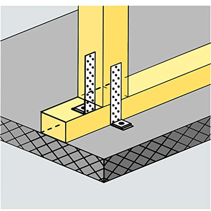 Simpson Zuganker AH, 292x52x40 mm Holzverbinder aus feuerverzinktem Stahl, für Zugverbindungen und Holzanschlüsse – Bild 2