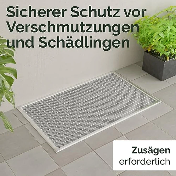 Nematek Lichtschachtabdeckung Pro XL - Premium Kellerschachtabdeckung in 75 x 140 cm - Fiberglas - cleanes Design - weiß – Bild 3