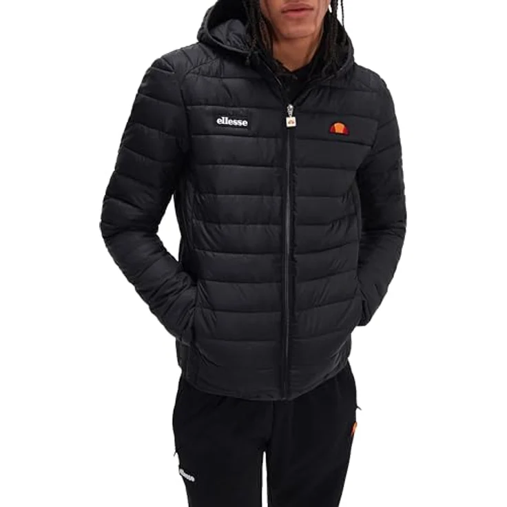 Ellesse Steppjacke Lombardy (1-St), Arbeitsjacke aus 100% Mikro-Polyester, Steppeinsätze, verdeckte Taschen und Kapuze, gesticktes Semi-Palla und Logo, Reißverschluss mit Semi-Palla, blau – Bild 2