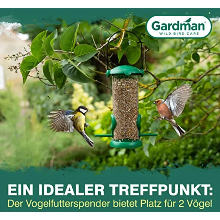 Gardman A01234 KST-Vogelfutterstation mit Deckel, 2 Plätze – Bild 4