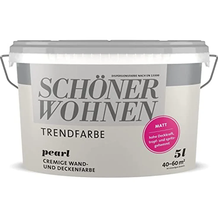 Brillux Schöner Wohnen Trendfarbe Wool Matt, 5,0 l Wandfarbe, verleiht Wohnräumen einen modernen Stil – Bild 3
