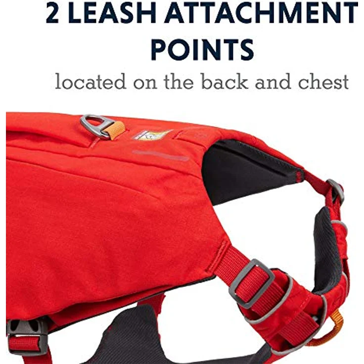 RUFFWEAR Switchbak Every-Day Hundegeschirr mit Taschen, ganztägiger Komfort mit integrierten Taschen für Kurze Tageswanderungen und alltägliche Aktivitäten, große bis sehr große Rassen, Red Sumac – Bild 4