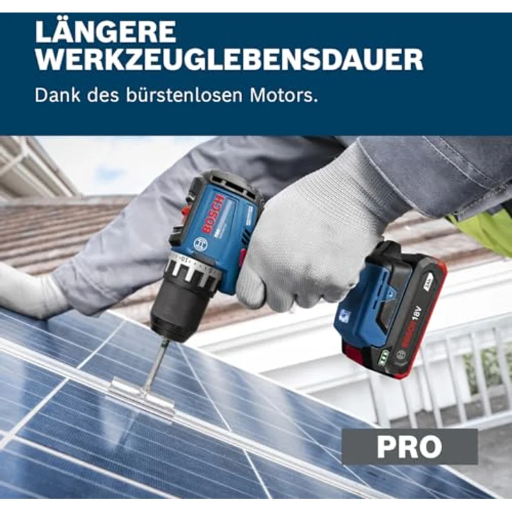 Bosch Professional GSR18V-52, Akku-Bohrschrauber mit 52 Nm Drehmoment, kompakt 146 mm Länge, Karton – Bild 5