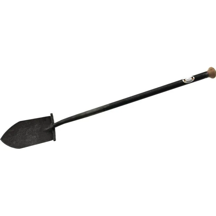 Krumpholz Kraftspaten 275x160mm spitz, Stahlrohr-Knopf-Stiel mit Holzknauf, 900mm Stiellänge