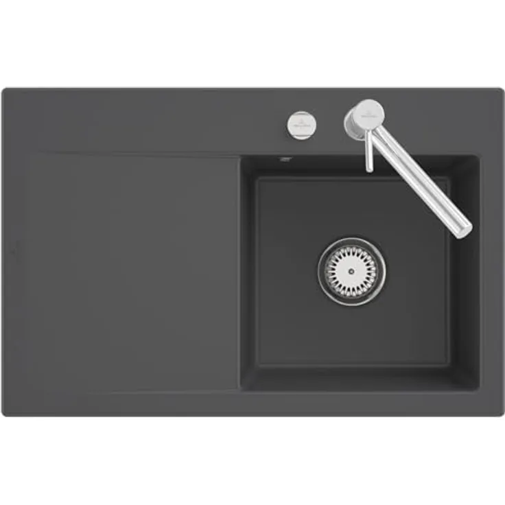 Villeroy & Boch Einbauspüle Keramikspüle 334702i4, Subway Style 45 - Graphite (matt) Spülen-Design