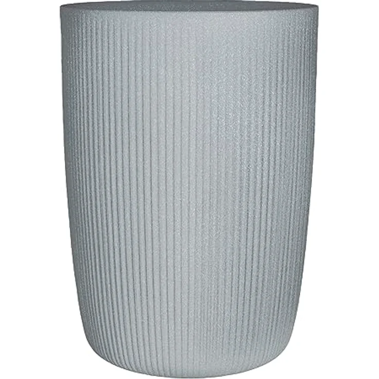 Scheurich Linetto High 54, Hochgefäß/Blumentopf/Pflanzkübel, rund, Farbe: Stony Grey, hergestellt mit recyceltem Kunststoff, 10 Jahre Garantie, für den Außenbereich – Bild 1