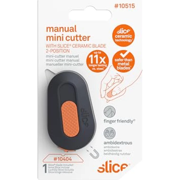 SLICE 10515 Mini Cutter, manuelles Cuttermesser mit keramischer Klinge und ergonomischem Griff – Bild 7