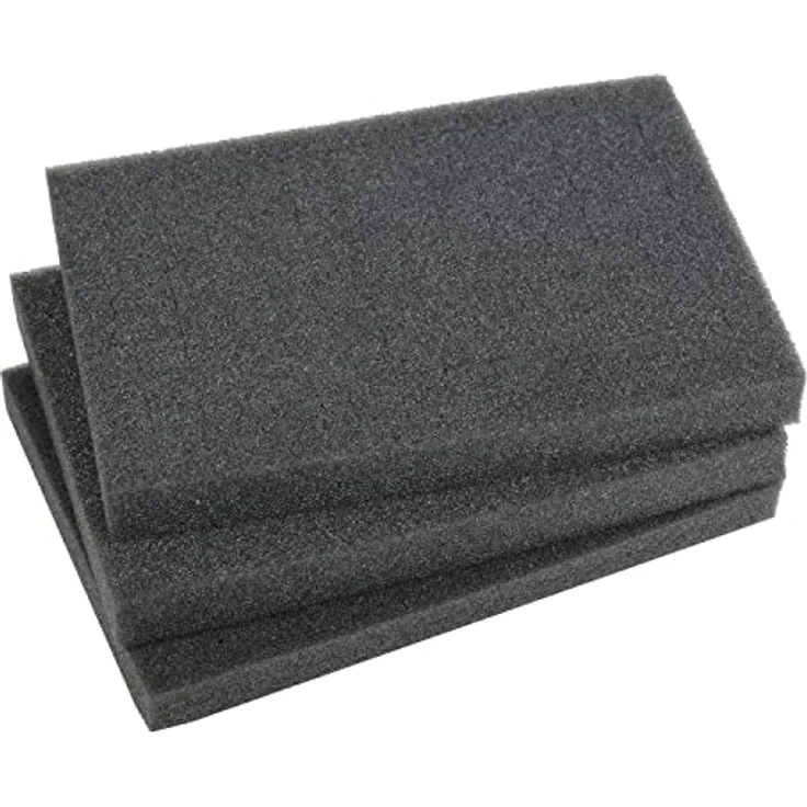 HMF ODR100 Koffereinlagen mit Rasterschaumstoff für Outdoor-Fotokoffer | 5er Set | 21,5 x 15 cm – Bild 2