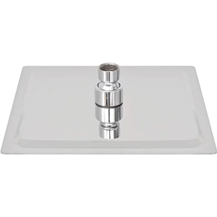 vidaXL Brausegarnitur aus Edelstahl, quadratisch, 20 x 20 cm, mit Anti-Kalk-Düsen - vidaXL – Bild 4