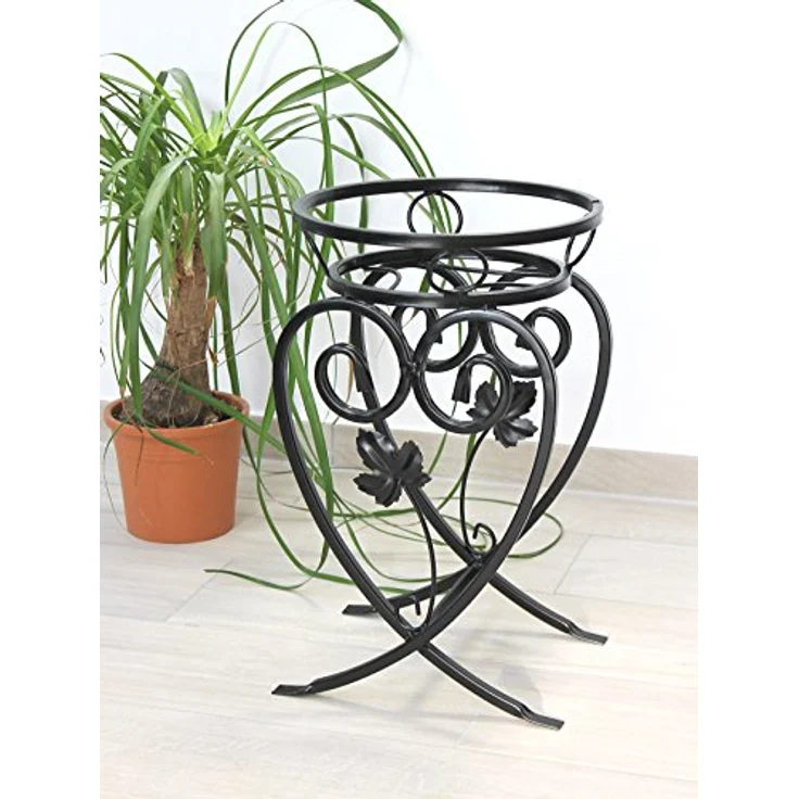Blumenständer Metall Schwarz 49 cm Blumenhocker KW420 Pflanzensäule Pflanzenständer Blumensäule Klein - Dandibo – Bild 7