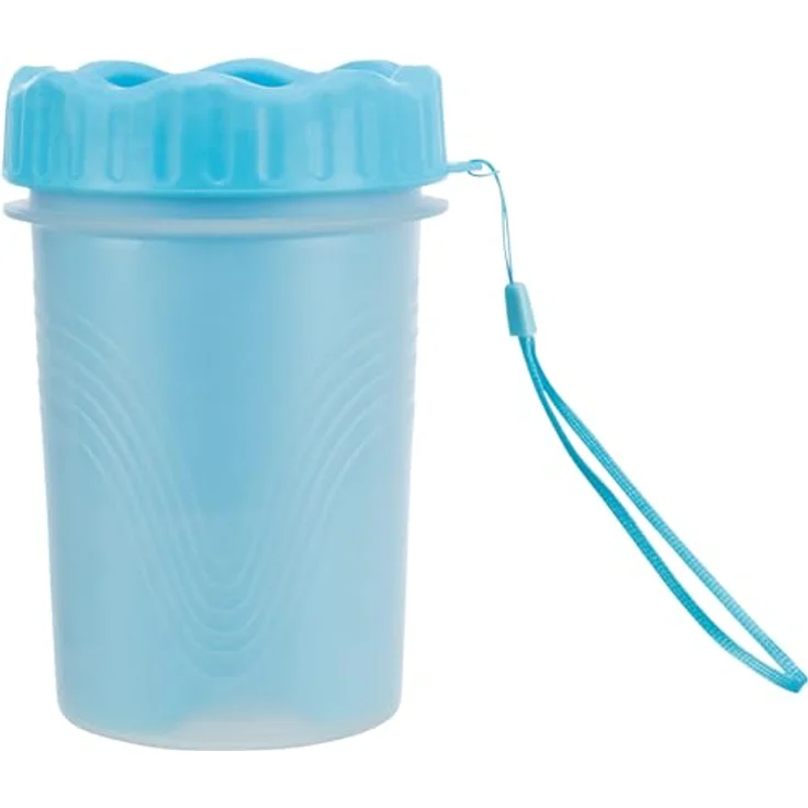 Trixie Pfotenreiniger für Hunde Silikon / PP blau – Bild 1