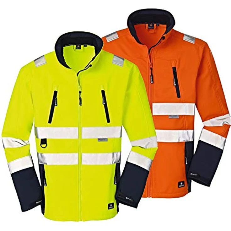 4Protect 20-003476-M 4 Protect Warnschutz Softshelljacke PITTSBURGH 3476 Wetterschutzjacke M, gelb-blau, M – Bild 3
